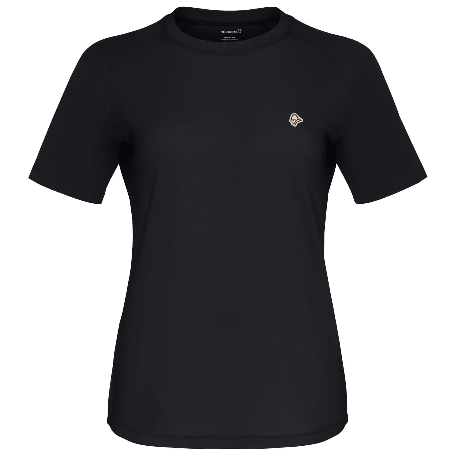 Дамска мериносова блуза Norrøna Women's Femund PureUll T-Shirt Merino shirt - Caviar Black