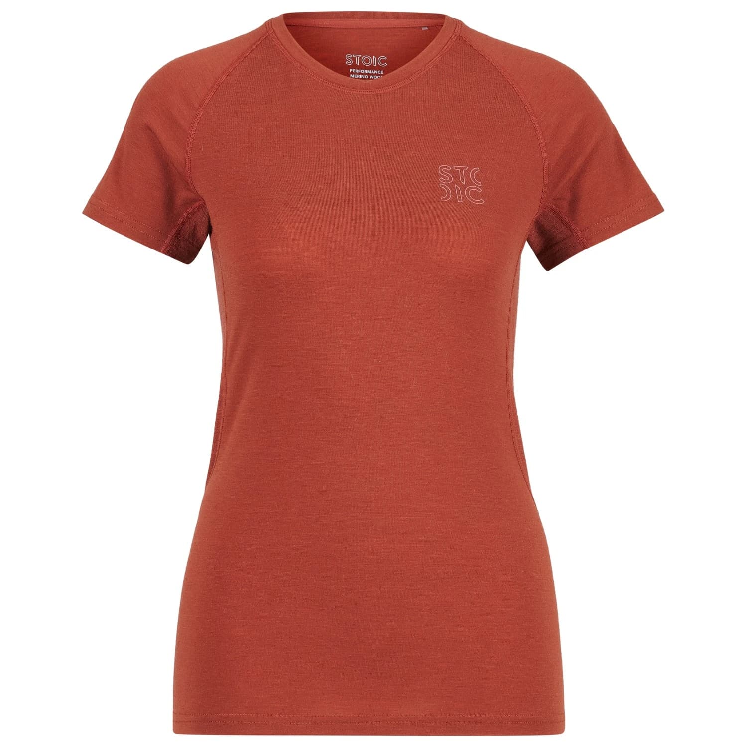 Дамска мериносова блуза Stoic Women's MerinoMesh150 SadjemSt. S/S Merino shirt - Barn Red