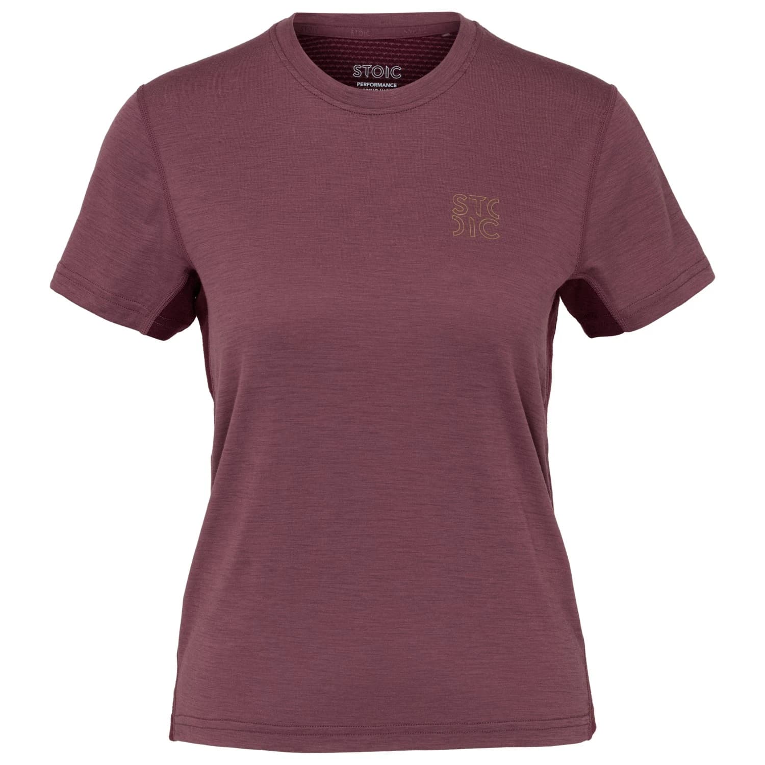Дамска мериносова блуза Stoic Women's MerinoMesh150 SadjemSt. T-Shirt Merino shirt - Plum Red/Dark Plum Red