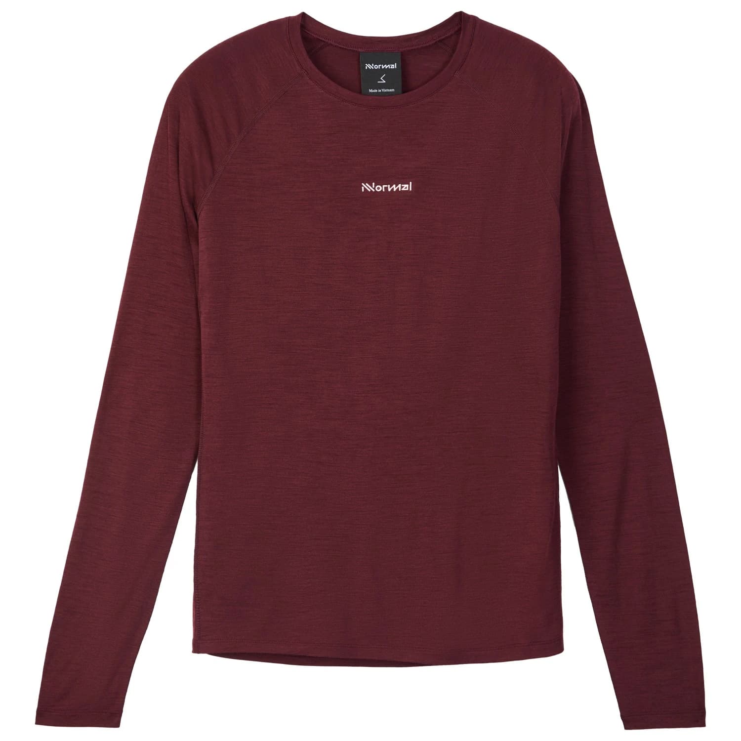 Дамска тениска NNormal Women's Merino Long Sleeve 02 Running shirt - Burgundy