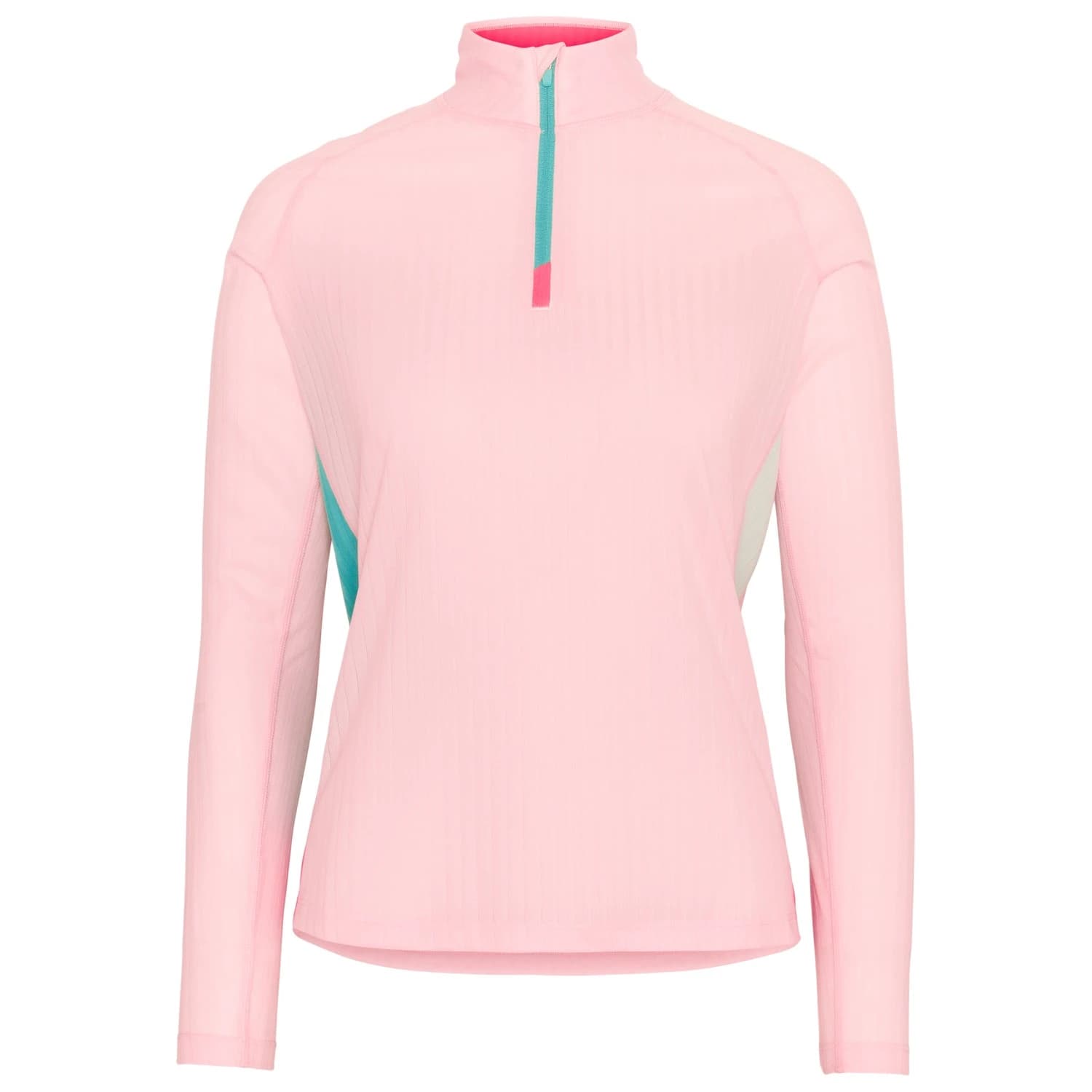 Дамска спортна тениска Kari Traa Women's Leah Half Zip Sport shirt - Cotton Candy