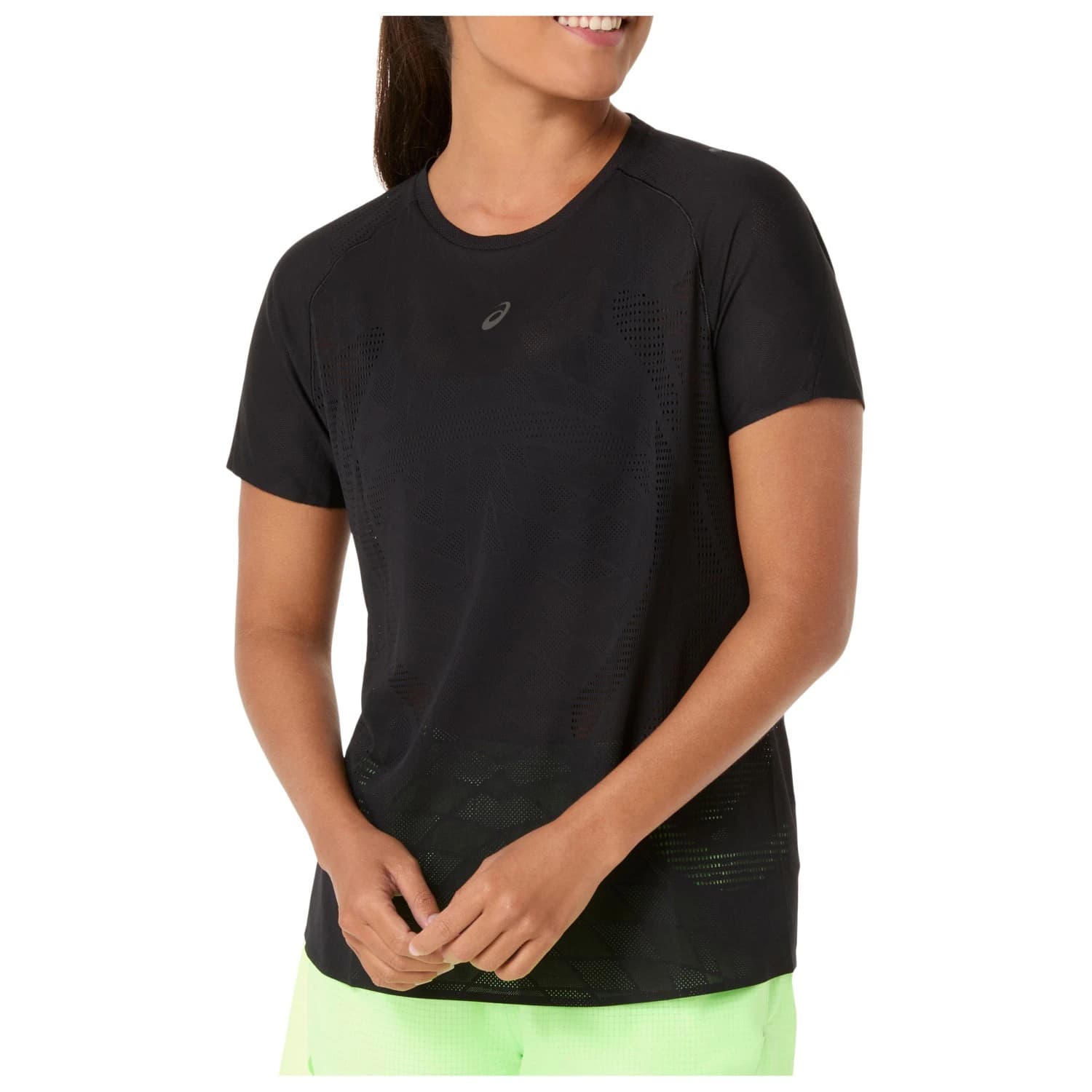 Дамска тениска Asics Women's Metarun S/S Top Running shirt - Performance Black