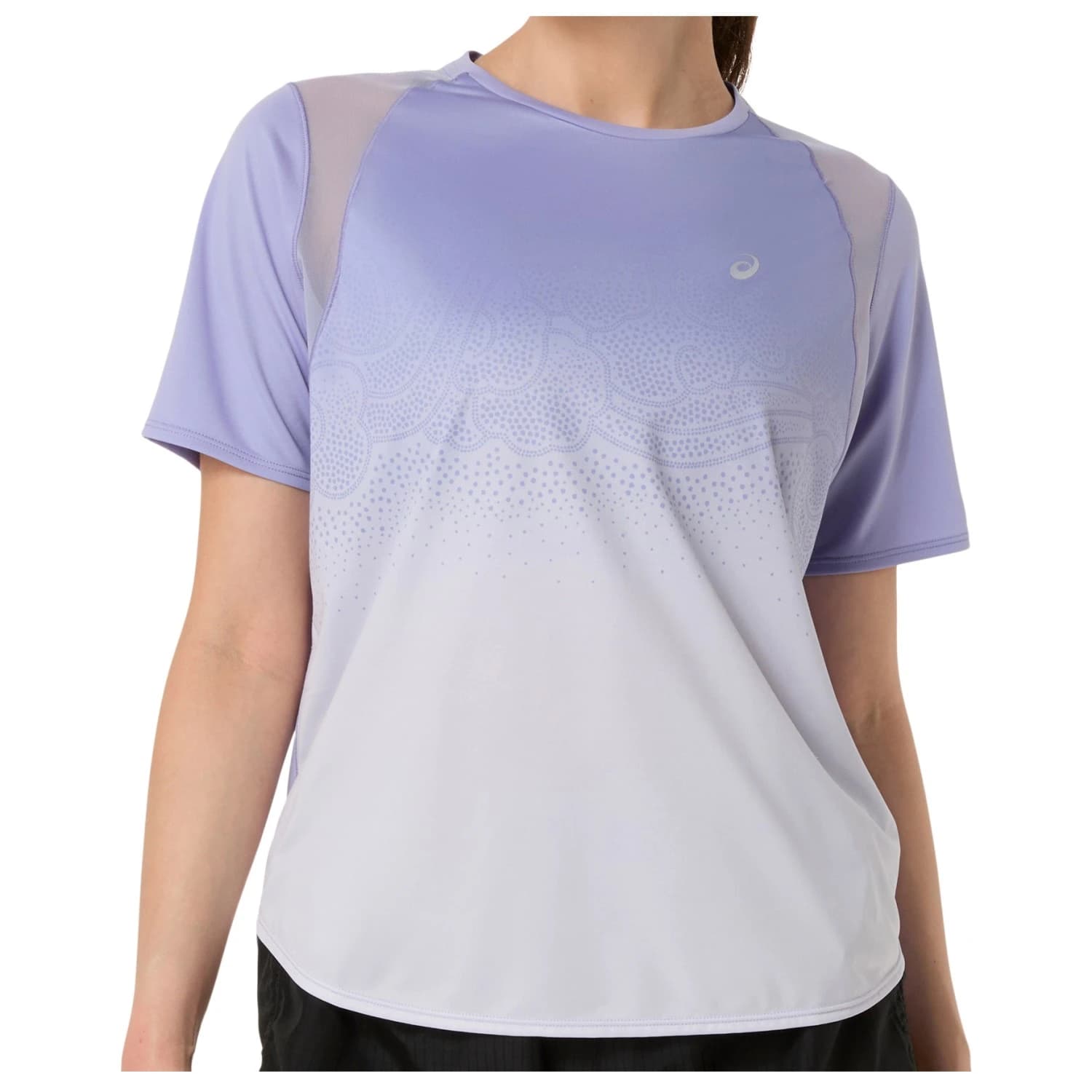 Дамска тениска Asics Women's Road Fade S/S Top Running shirt - Bluebell