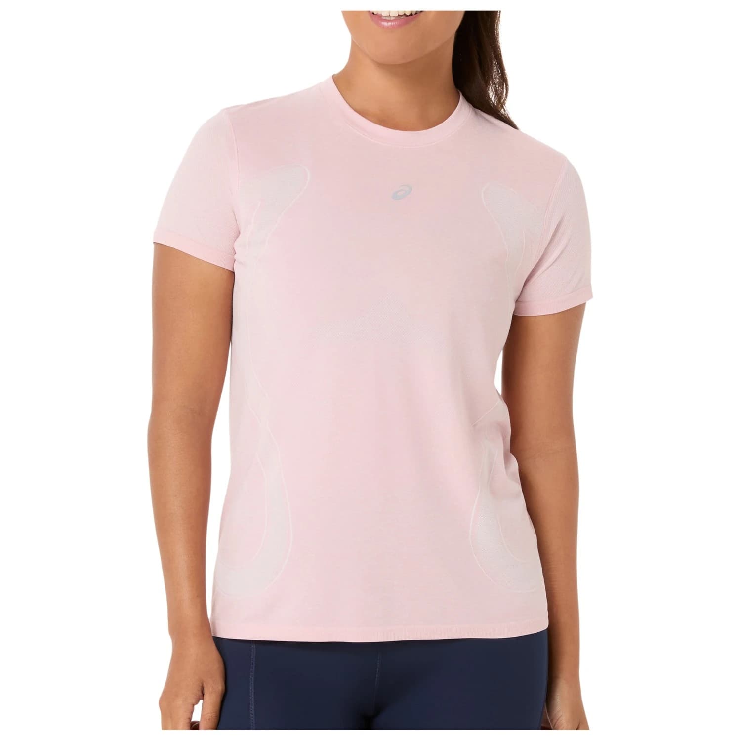 Дамска тениска Asics Women's Road Seamless S/S Top Running shirt - Morganite / Crystal Pink