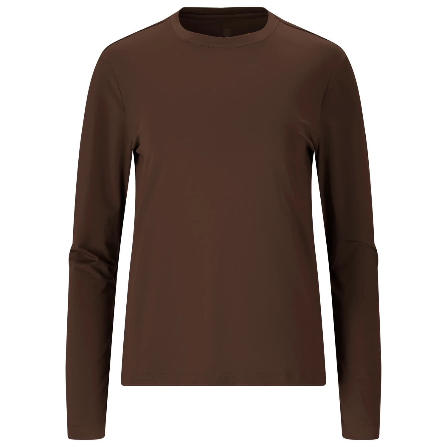Дамска блуза с дълъг ръкав ATHLECIA Women's Almi V2 L/S Tee Longsleeve - Chocolate Torte
