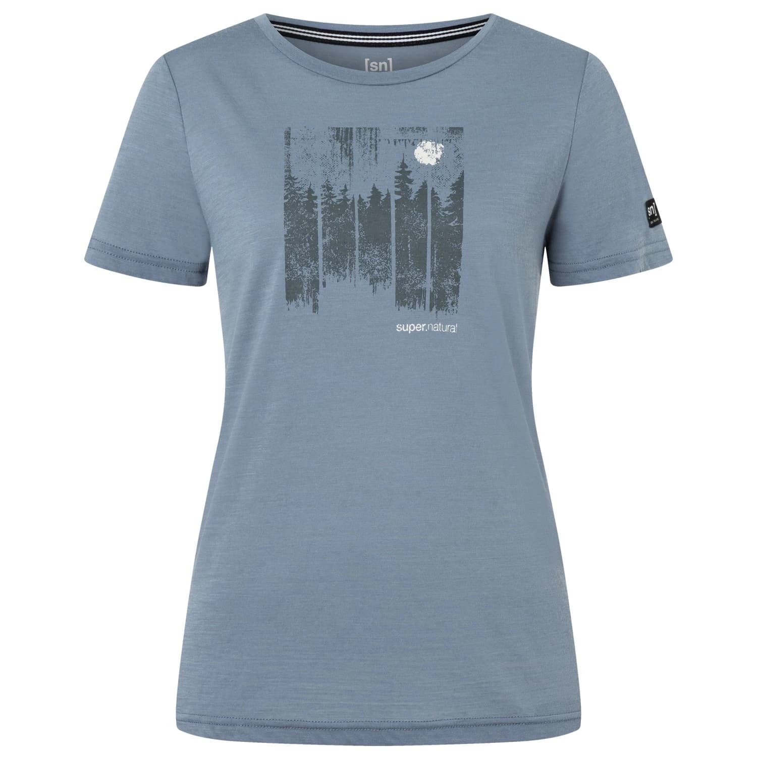 Мериносова блуза super.natural Women's Wonder Wald Tee Merino shirt - Flint Stone / Various