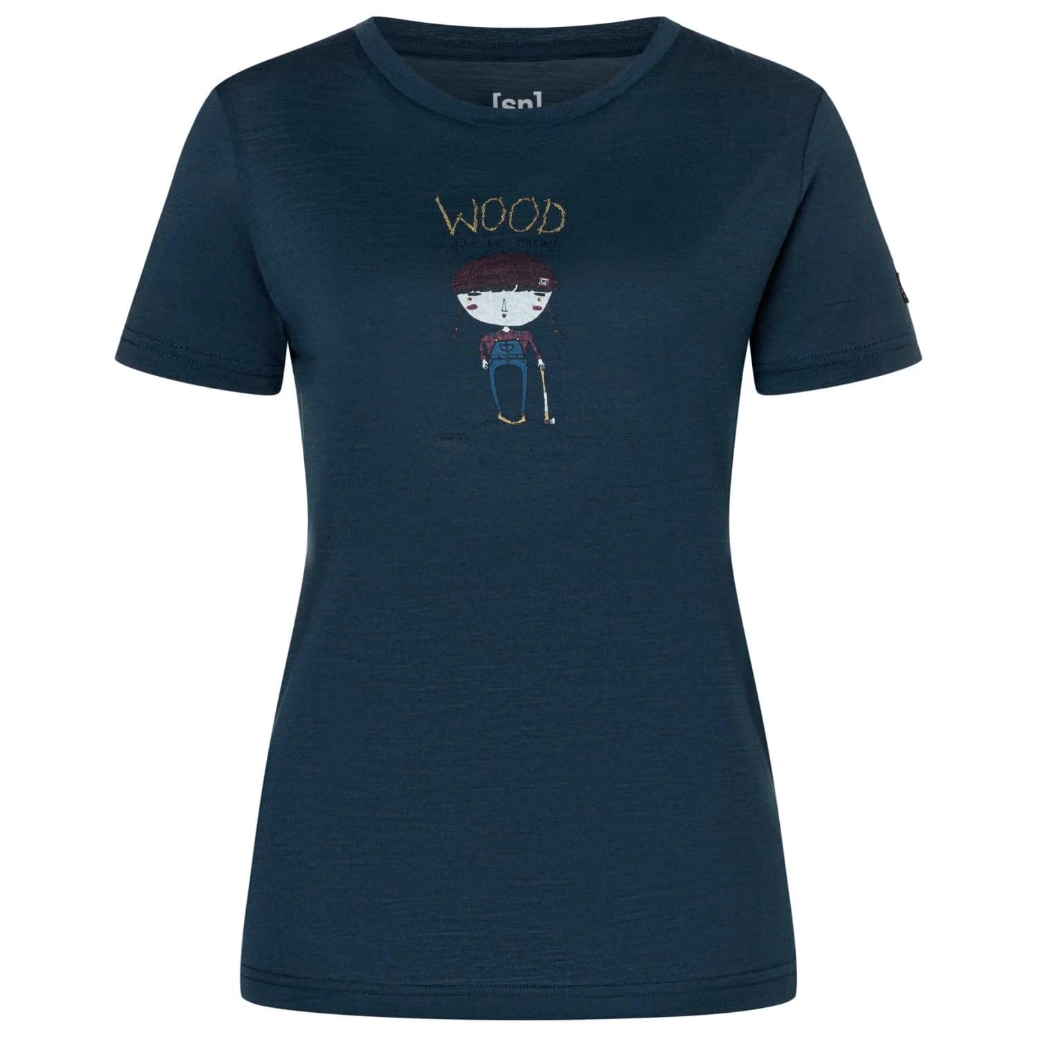 Дамска мериносова блуза super.natural Women's Wood Craftine Tee Merino shirt - Blueberry / Various