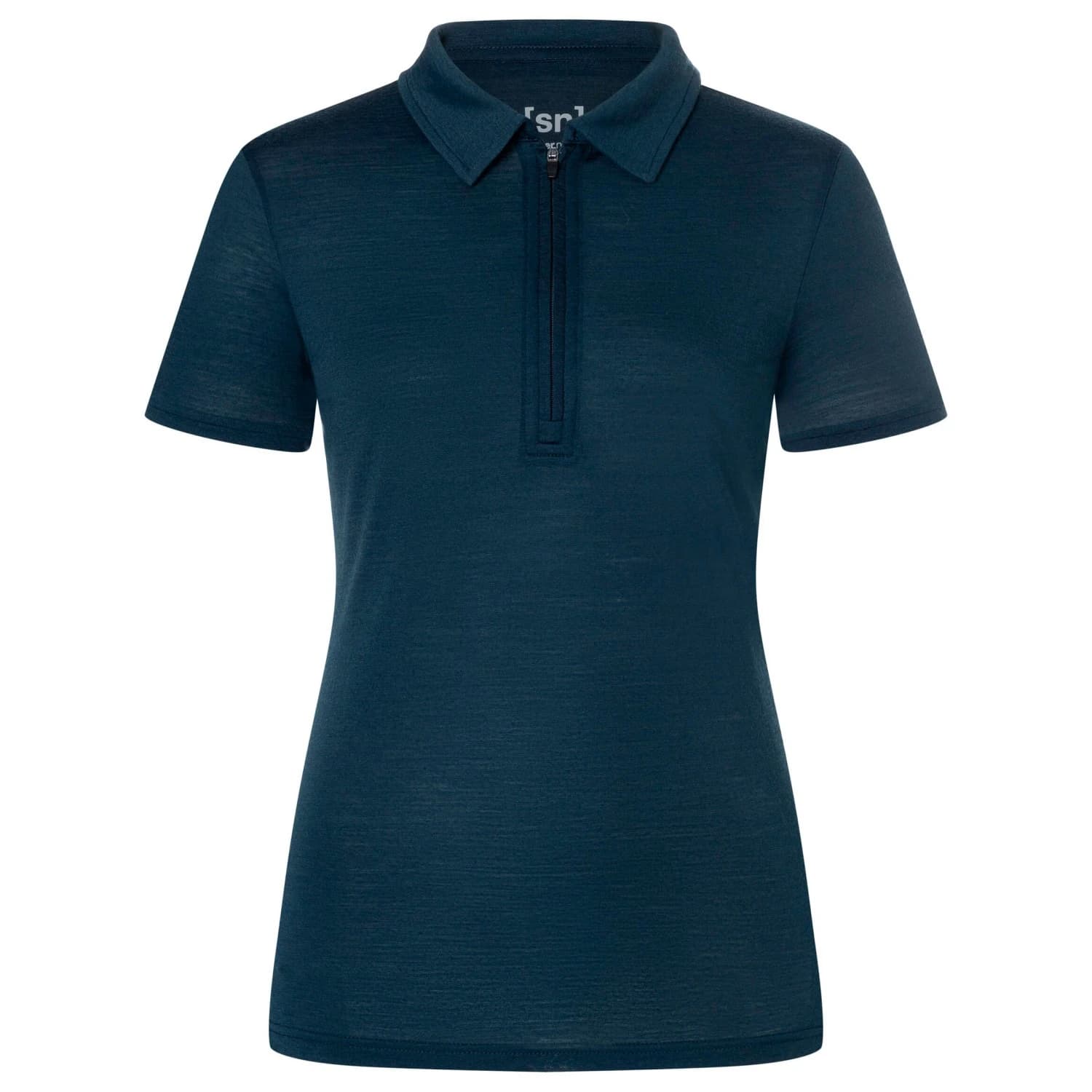 Дамска мериносова блуза super.natural Women's Zip Polo Merino shirt - Blueberry