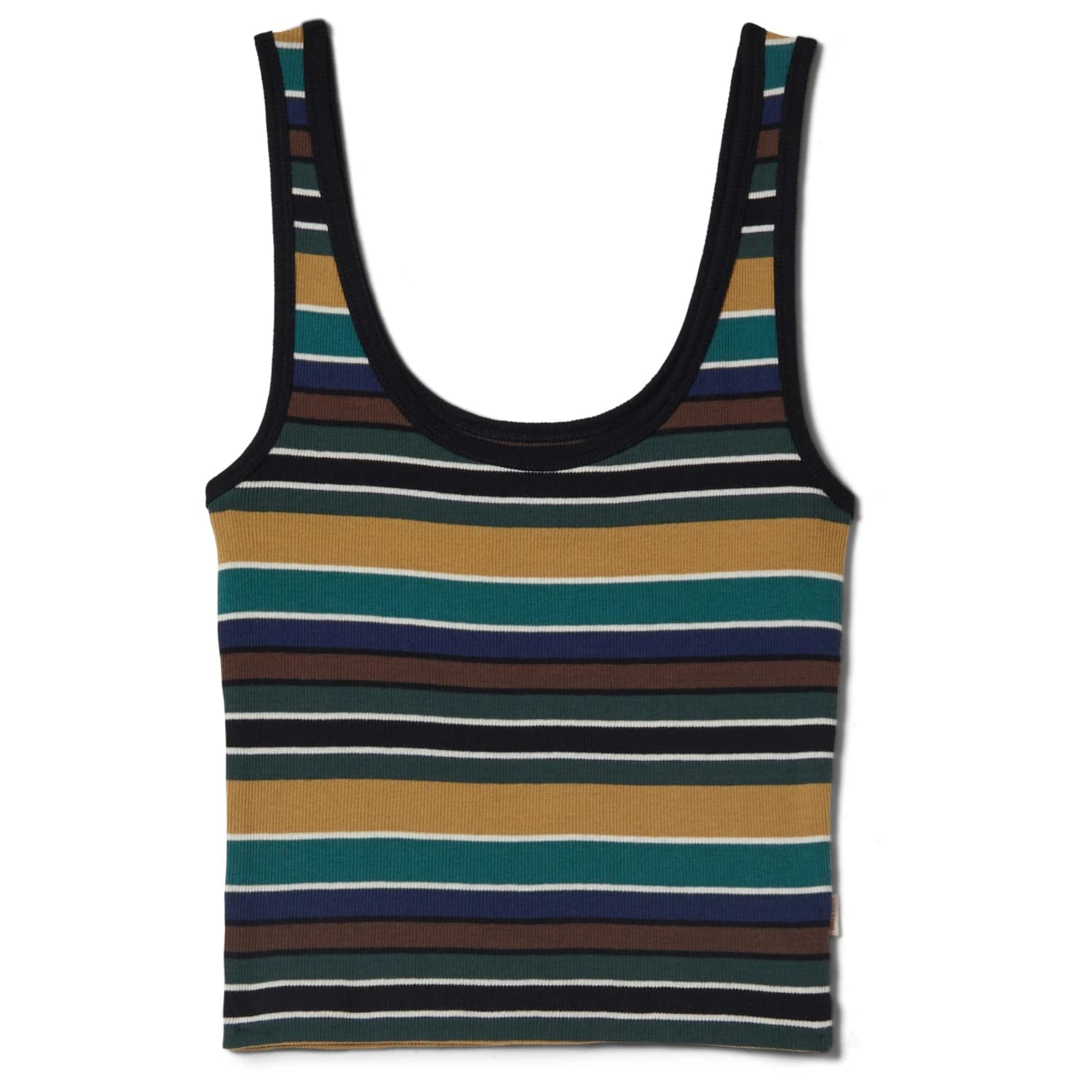 Дамски топ Brixton Women's Ringer Organic A-Tank Top - Multi Retro Stripe