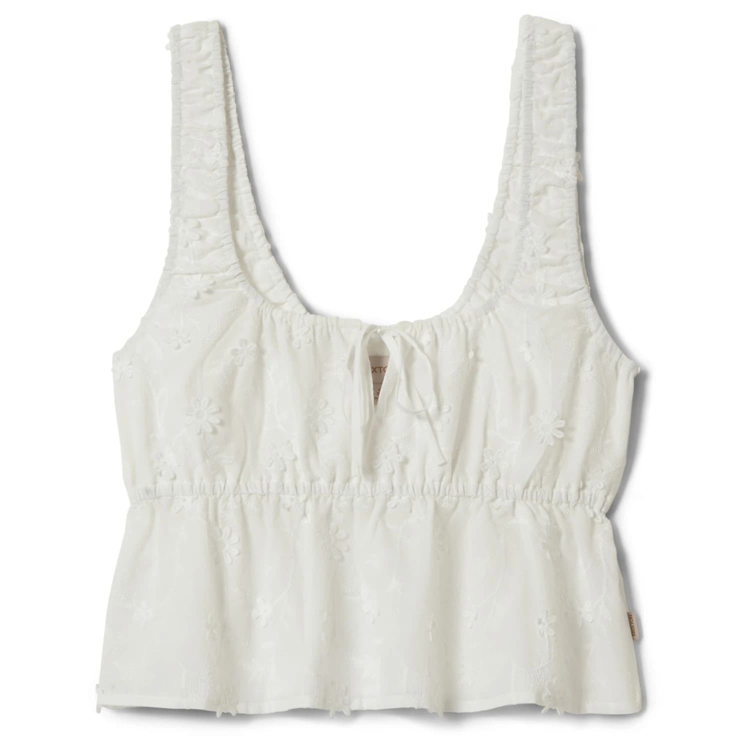 Дамски топ Brixton Women's The Abigail Tie Top - Off White Floral