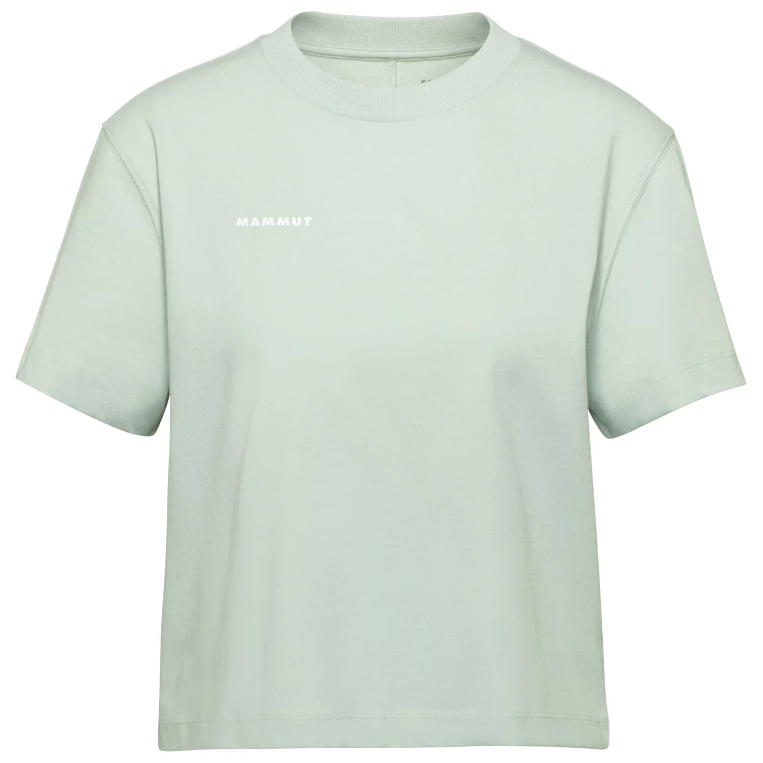 Дамска тениска Mammut Women's Base Cropped T-Shirt Mini Logo T-shirt - Silver Sage