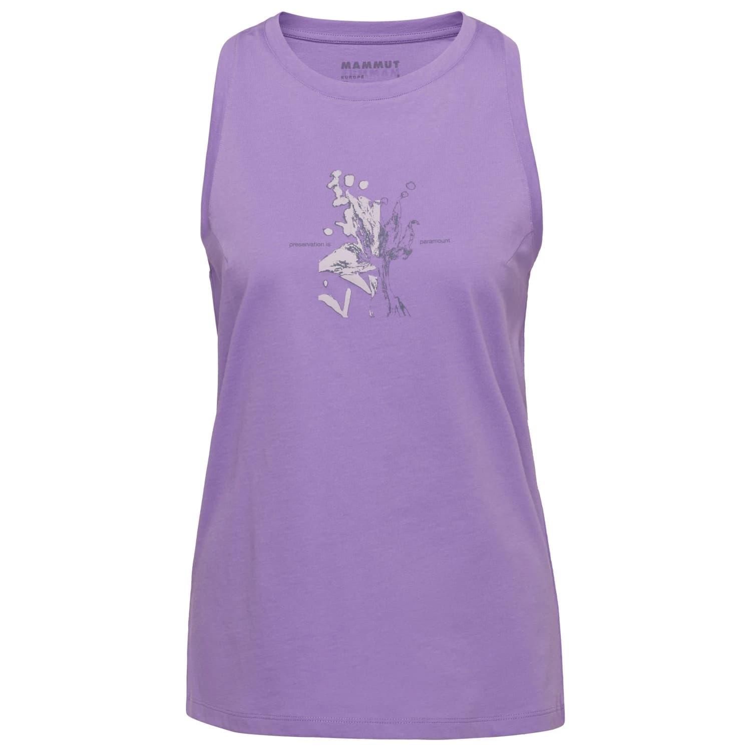 Дамски потник с широка презрамка Mammut Women's Core Tank Top Flower Tank top - Lavandin
