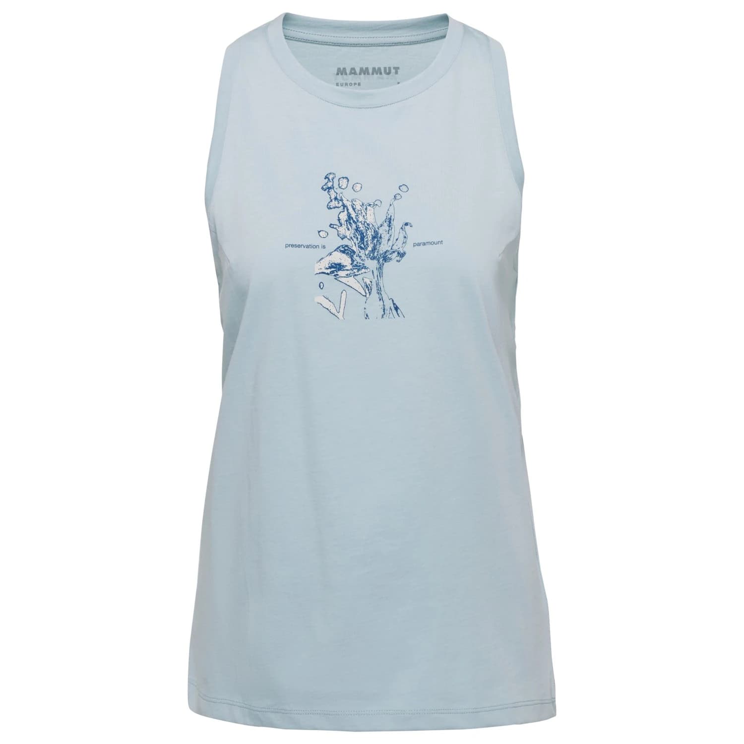Дамски потник с широка презрамка Mammut Women's Core Tank Top Flower Tank top - Nebla