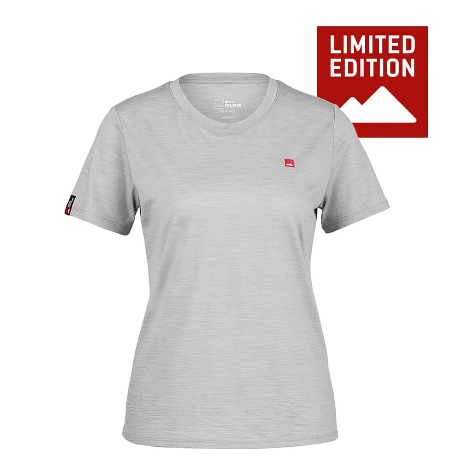 Дамска мериносова блуза Bergfreunde Women's Merino155 RömersteinBF. Tee Merino shirt - Iron Grey / Medium Grey