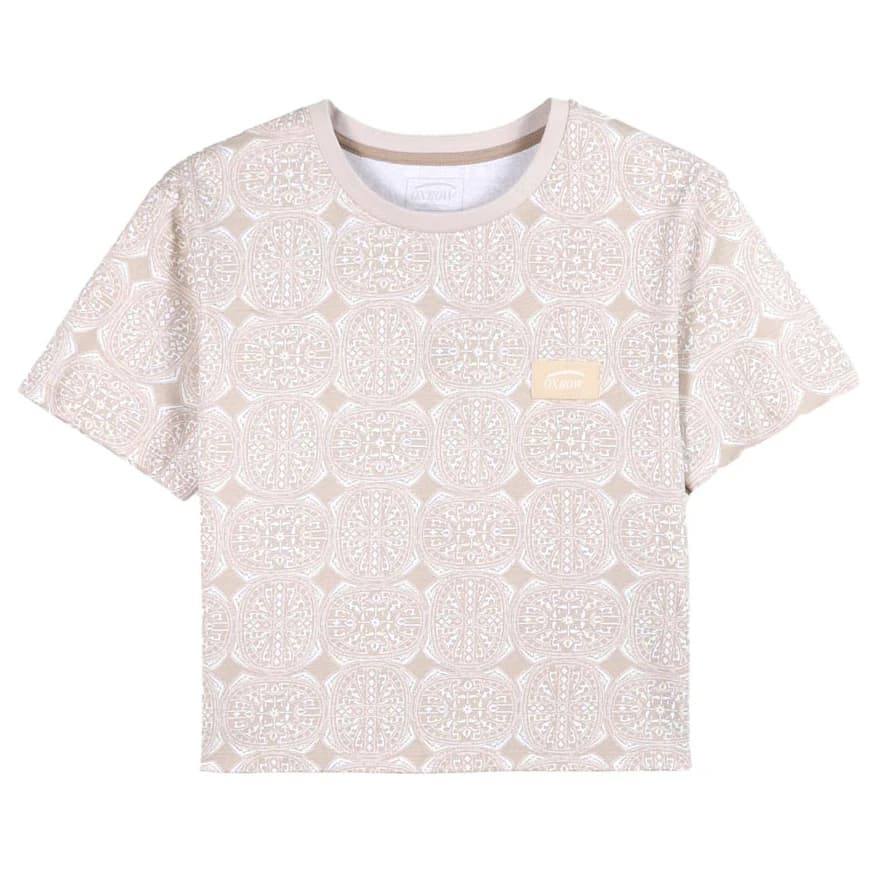 Дамска тениска Oxbow Women's Darts Crop Top T-shirt - Tan