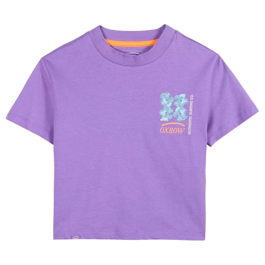 Дамска тениска Oxbow Women's Pixelate Crop Top T-shirt - Lilac