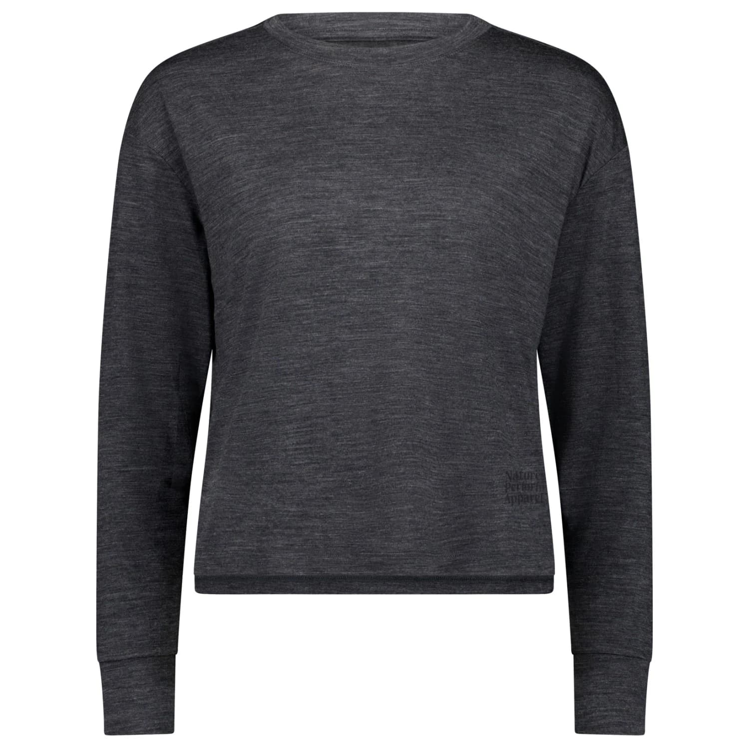 Дамска мериносова блуза Mons royale Women's Zephyr Merino Tencel Boxy Long Sleeve Merino shirt - Smoke