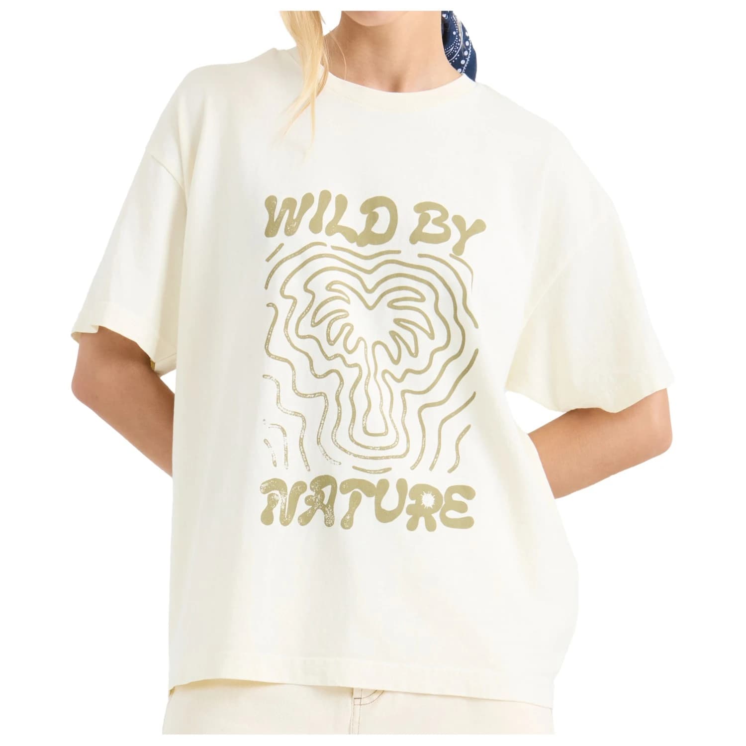 Дамска тениска Roark Women's Wild by Nature Oversize Tee T-shirt - Bone