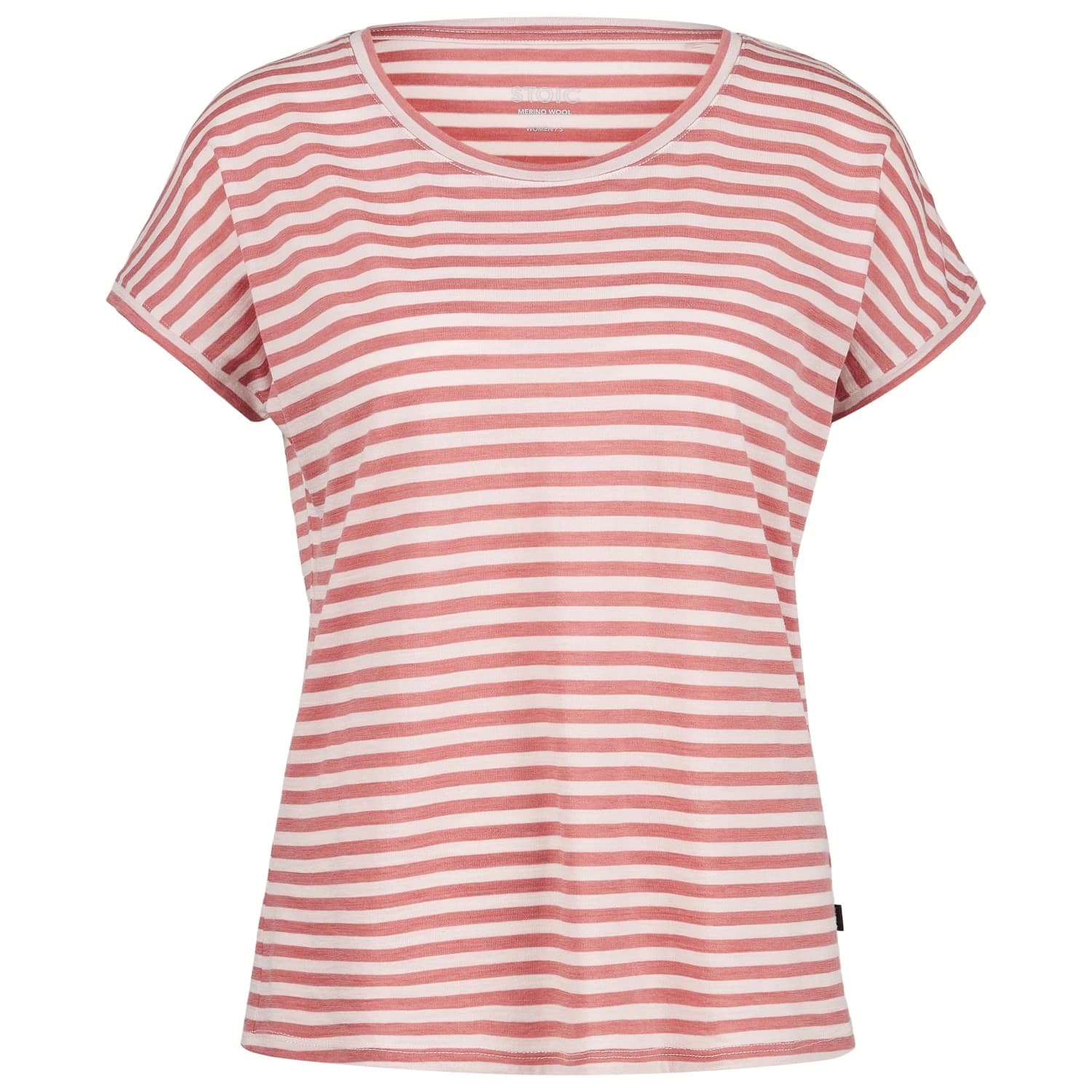 Дамска мериносова блуза Stoic Women's Merino155 LaholmSt. Loose Shirt Striped Merino shirt - Faded Rose / Shadow Rose