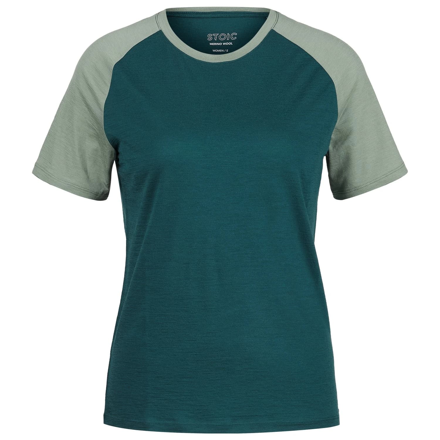 Дамска мериносова блуза Stoic Women's Merino155 LaholmSt. Raglan Shirt Merino shirt - Dark Ocean Green
