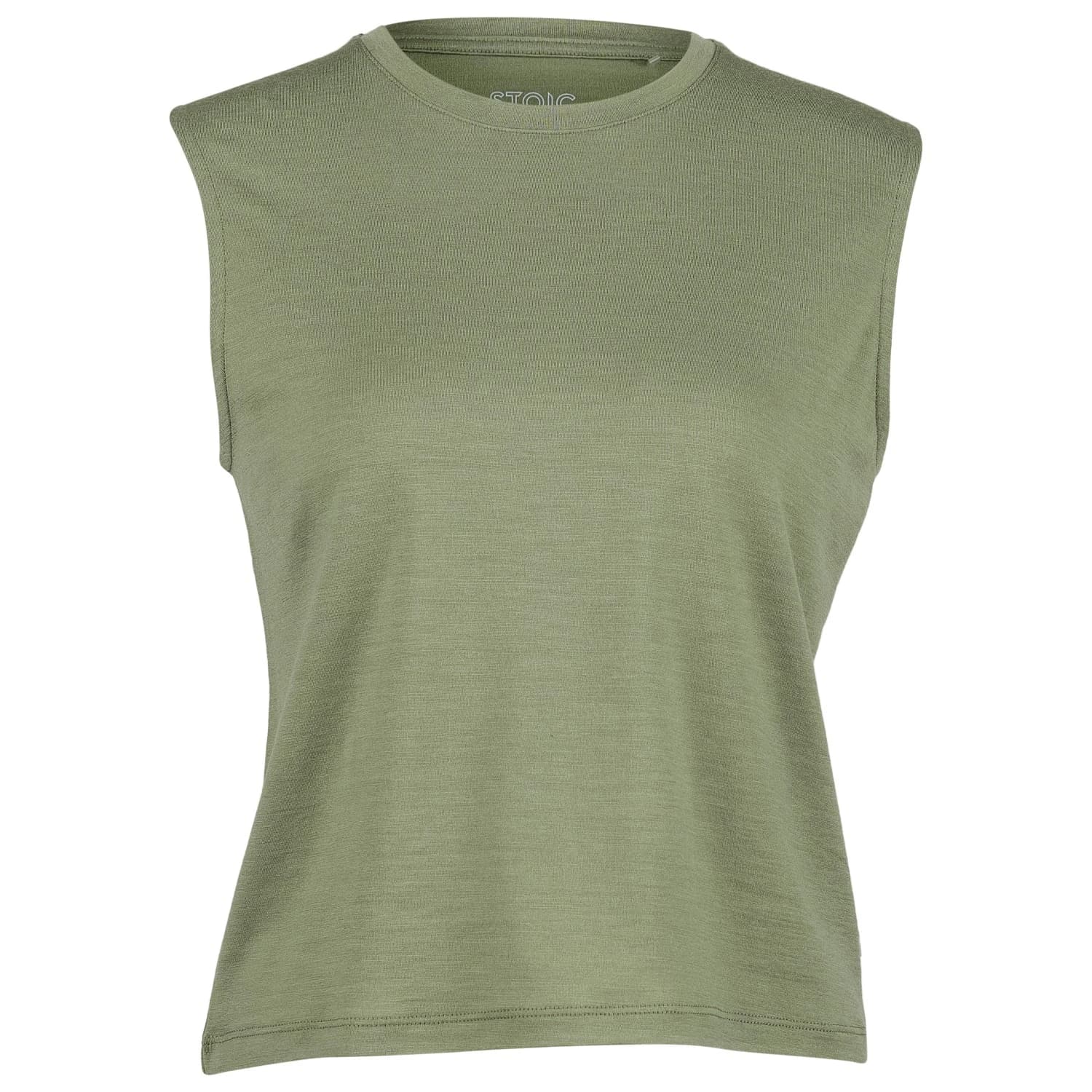 Дамска мериносова блуза Stoic Women's MerinoPure180 HaldenSt. Tank Merino shirt - Moss Green