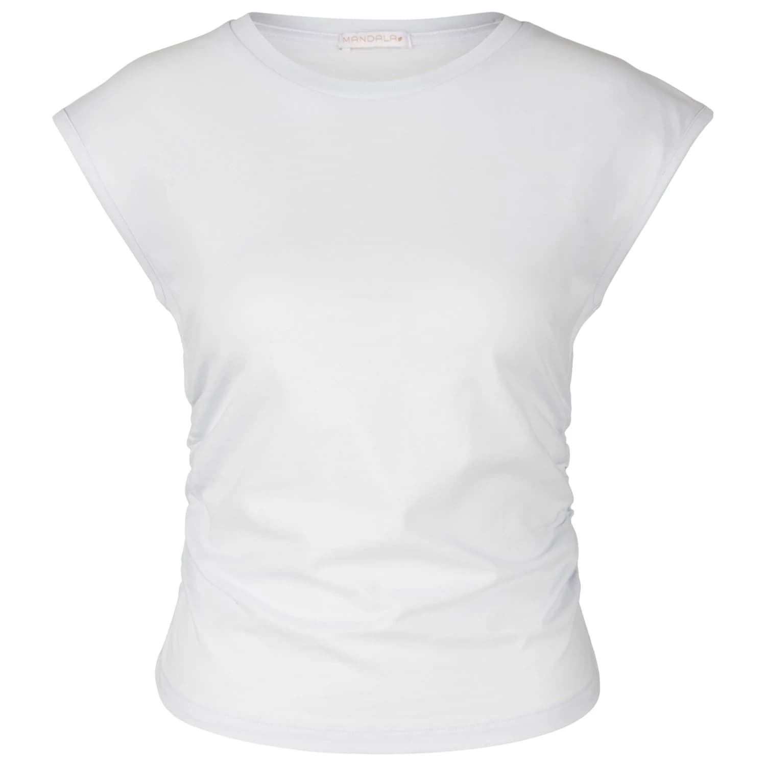 Дамска тениска Mandala Women's Side Ruffled Top T-shirt - Baby Blue