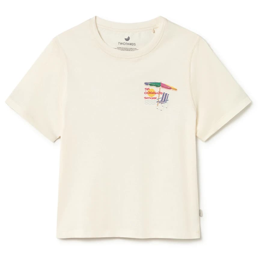Дамска тениска TWOTHIRDS Women's Alcudia T-shirt - Off White