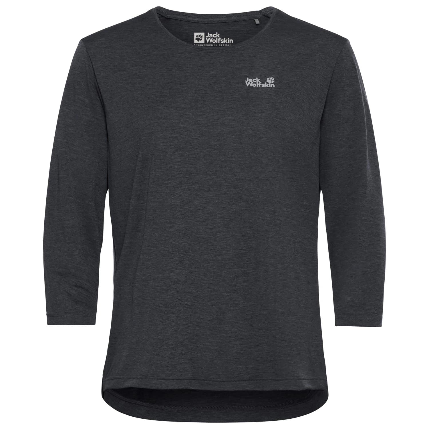 Дамска спортна тениска Jack Wolfskin Women's Wildtrail 3/4 Sport shirt - Phantom