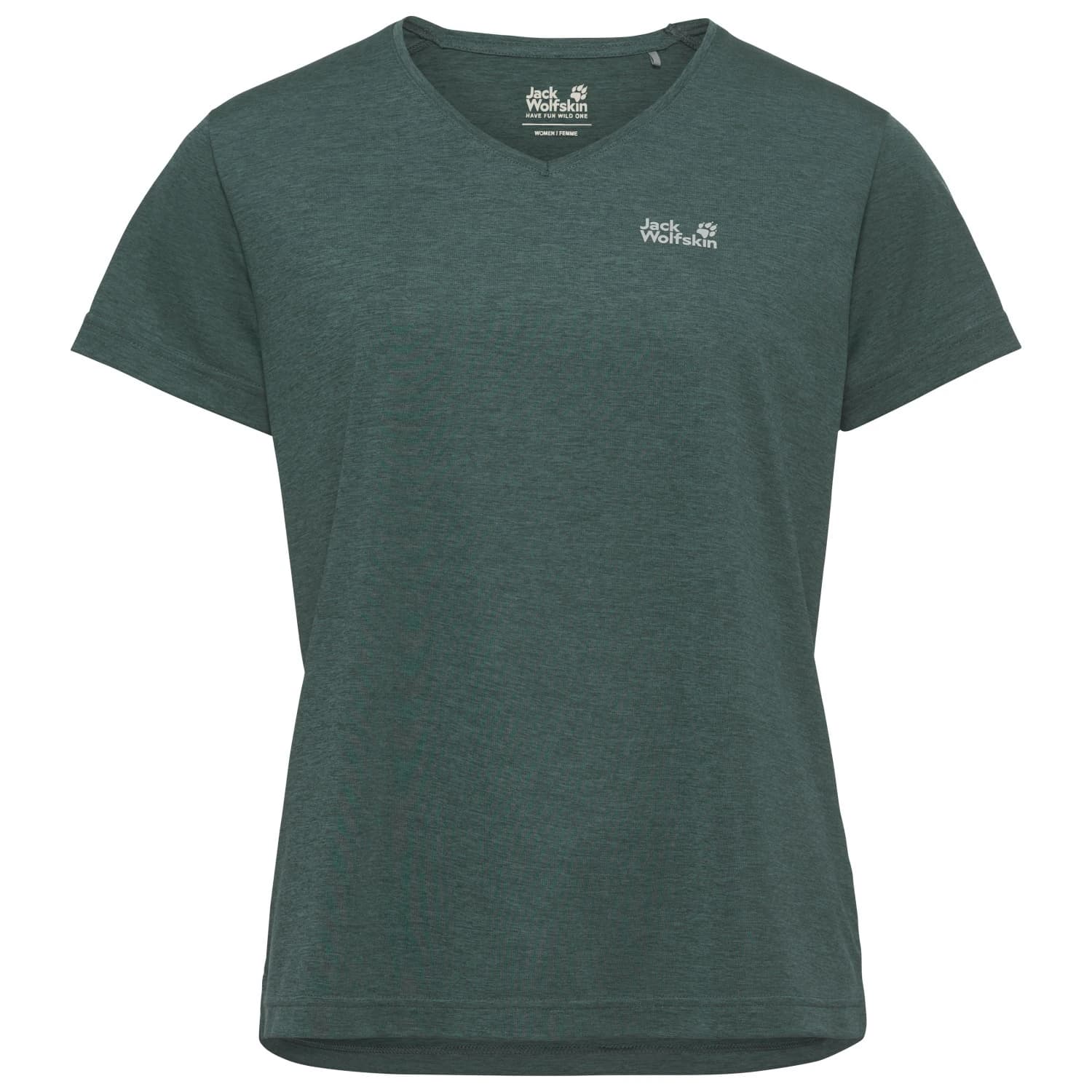 Дамска спортна тениска Jack Wolfskin Women's Wildtrail T-Shirt Sport shirt - Sago Palm