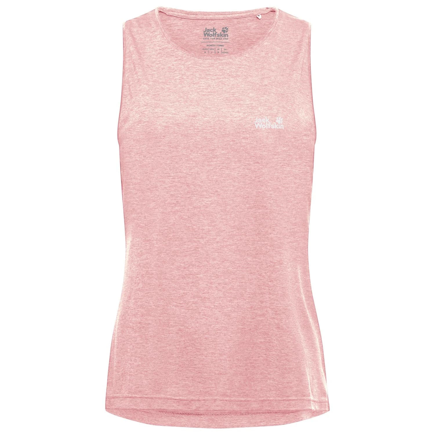 Дамски потник с широка презрамка Jack wolfskin Women's Wildtrail Tank Top - Rosegarden