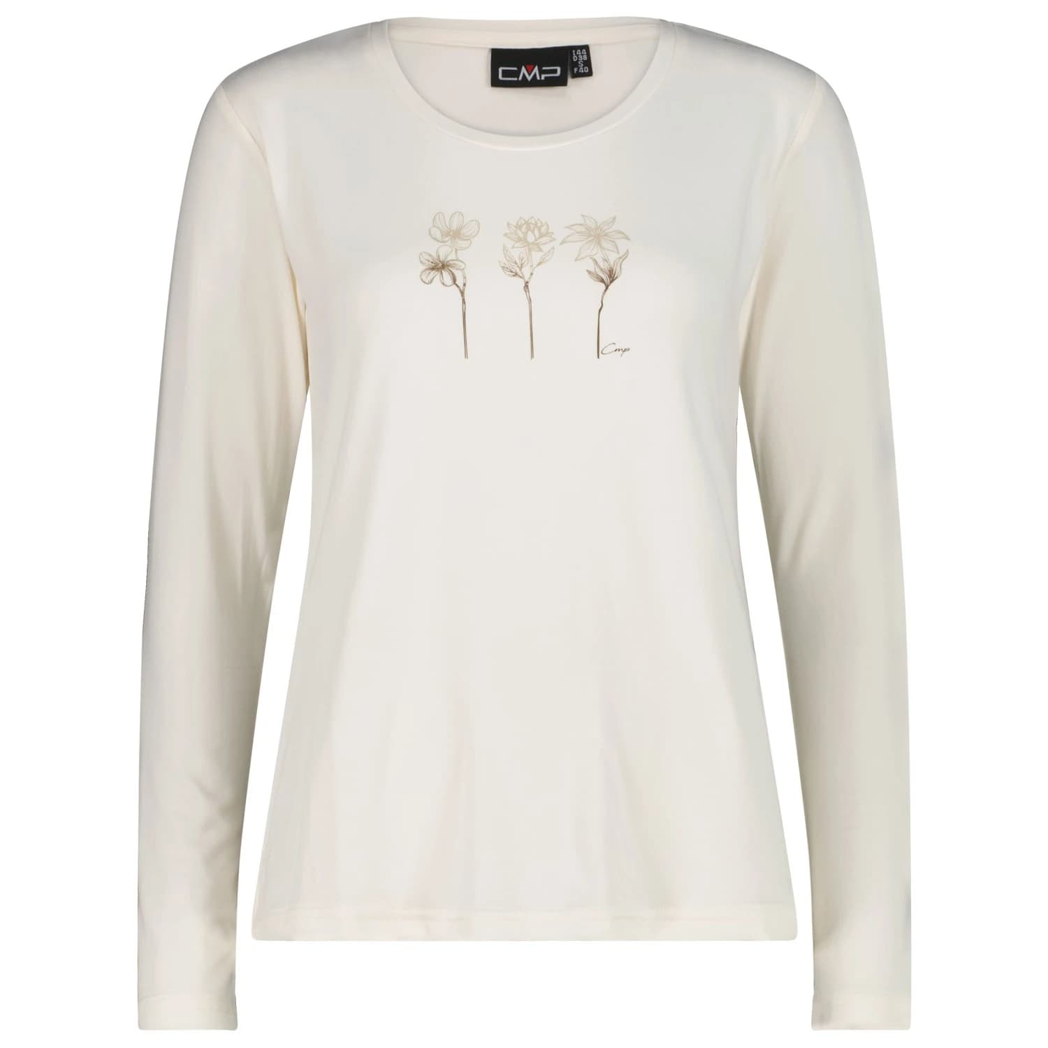 Дамска спортна тениска CMP Women's L/S T-Shirt Sport shirt - Offwhite