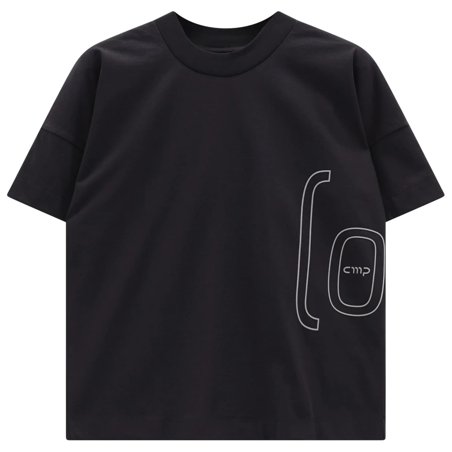 Дамска тениска CMP Women's Loose Fit T-Shirt - Nero / Dove Grey