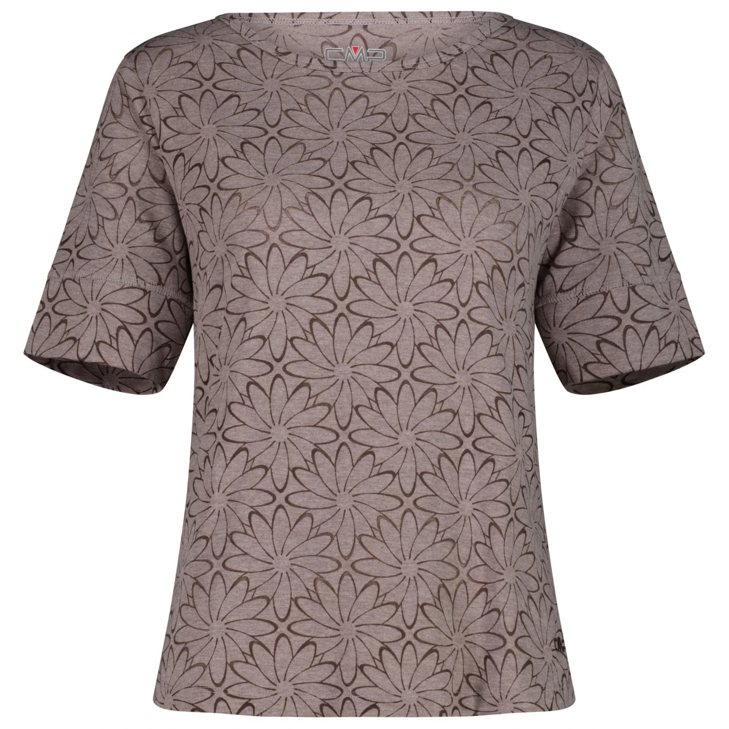 Дамска спортна тениска CMP Women's S/S T-Shirt Floral Sport shirt - Grafite