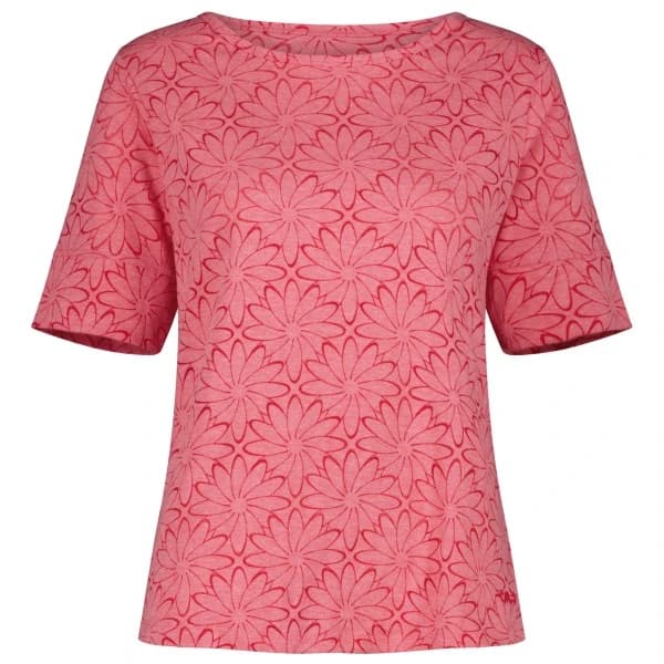 Дамска спортна тениска CMP Women's S/S T-Shirt Floral Sport shirt - Magenta