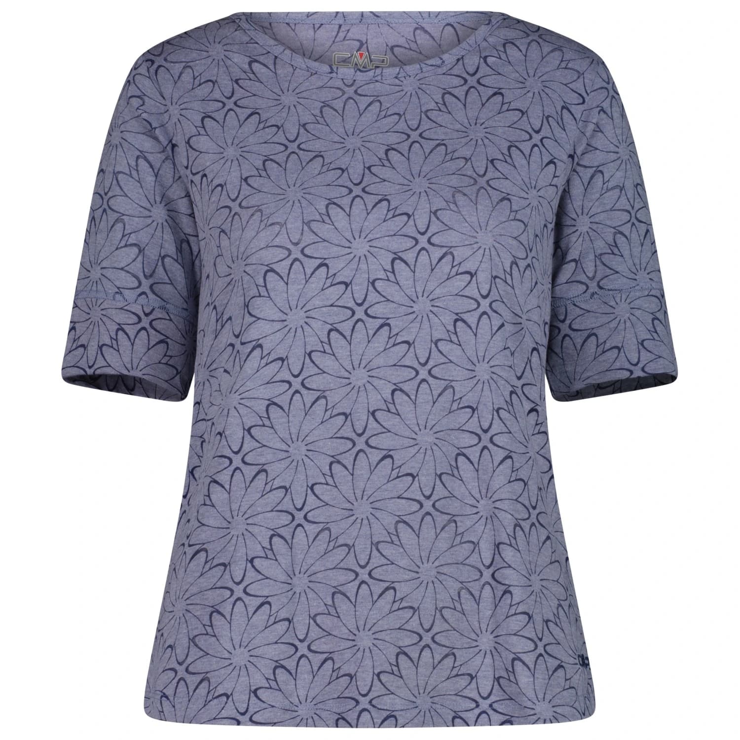 Дамска спортна тениска CMP Women's S/S T-Shirt Floral Sport shirt - Space