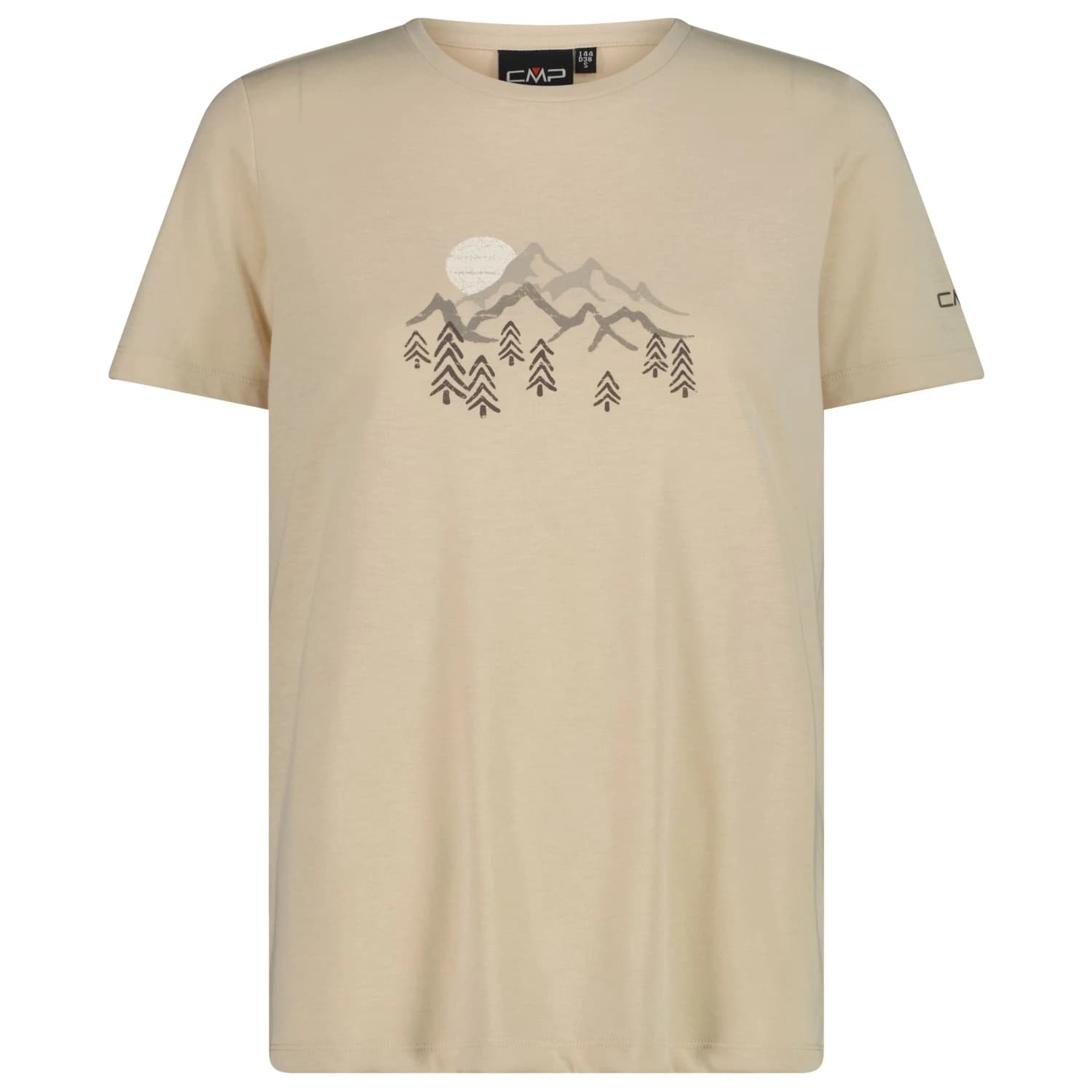 Дамска спортна тениска CMP Women's T-Shirt Sport shirt - Cream Melange