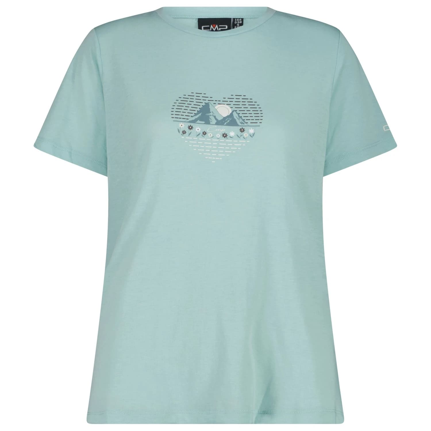 Дамска спортна тениска CMP Women's T-Shirt Sport shirt - Lagoon Melange