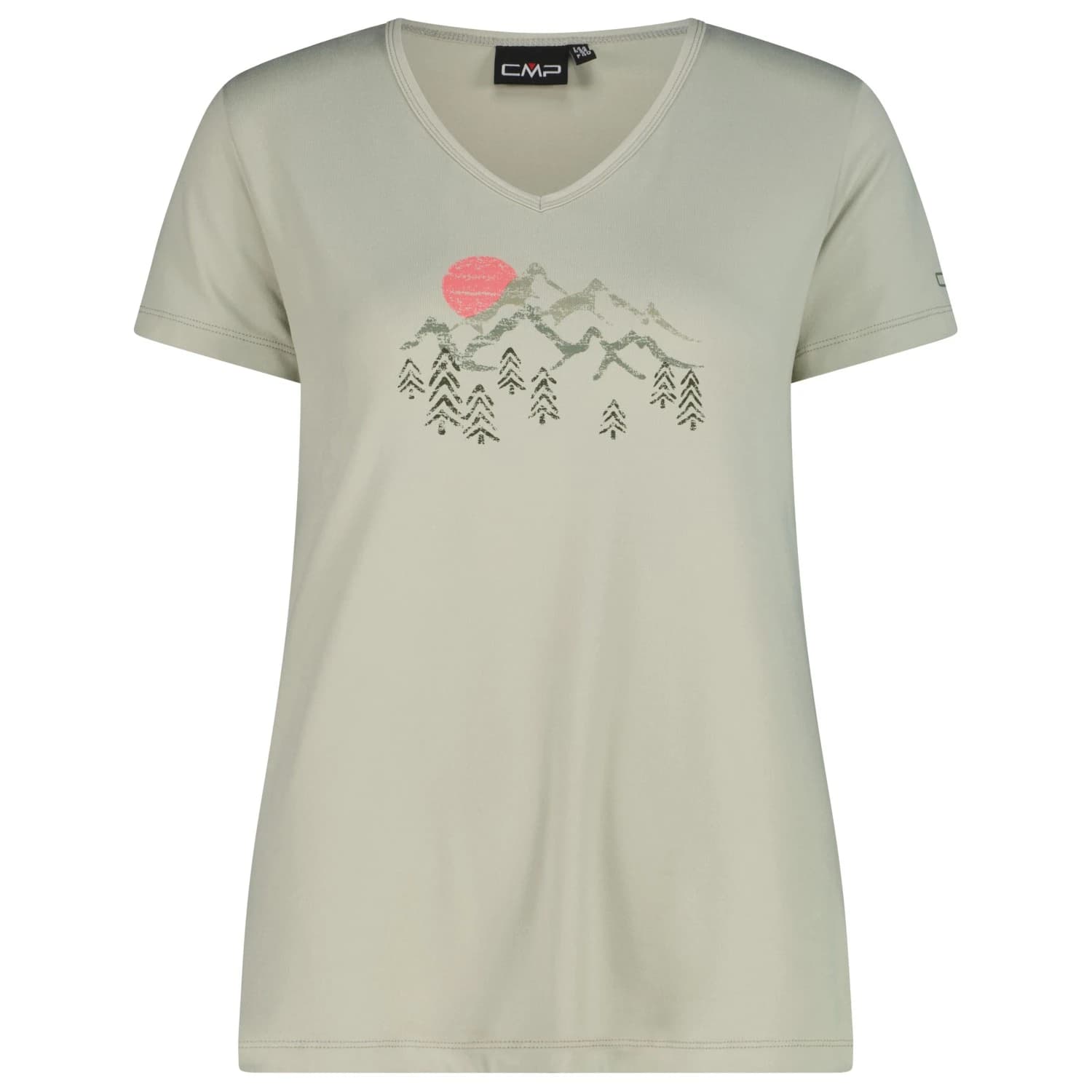 Дамска спортна тениска CMP Women's T-Shirt V-Neck Sport shirt - Pistacchio