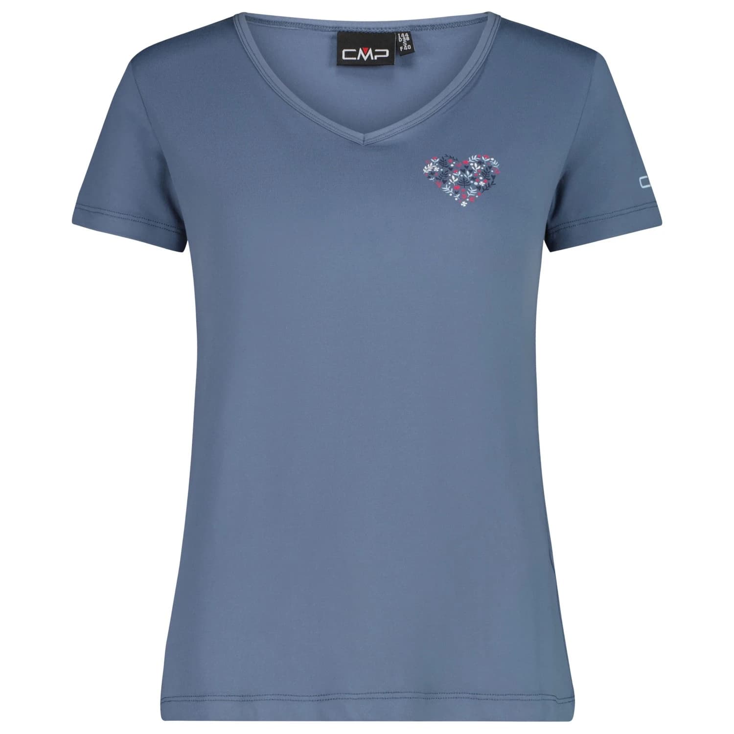 Дамска спортна тениска CMP Women's T-Shirt V-Neck Sport shirt - Space