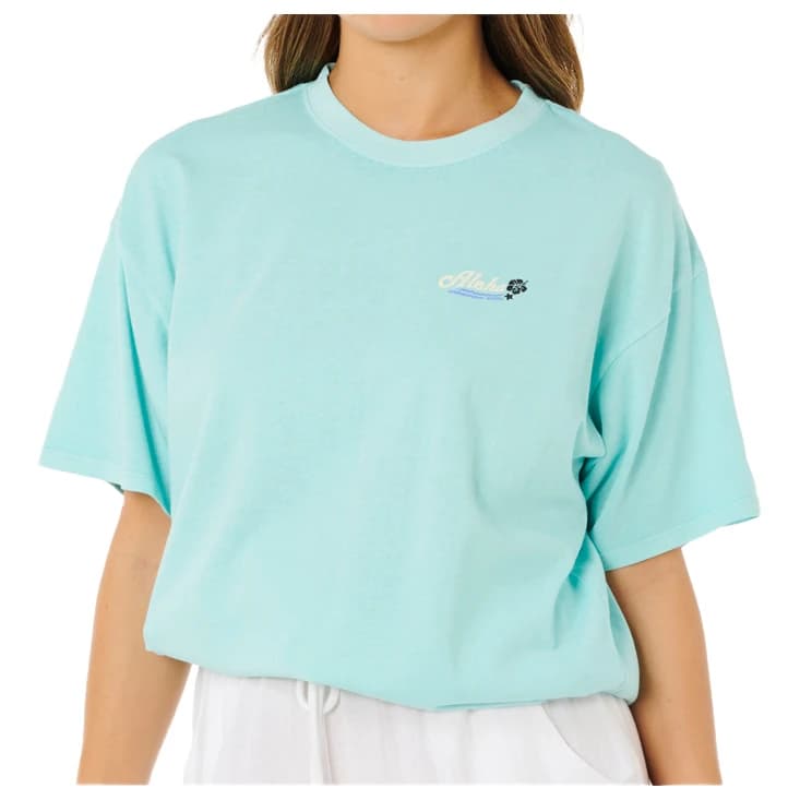 Дамска тениска Rip Curl Women's Aloha Heritage Tee T-shirt - Light Sea Blue