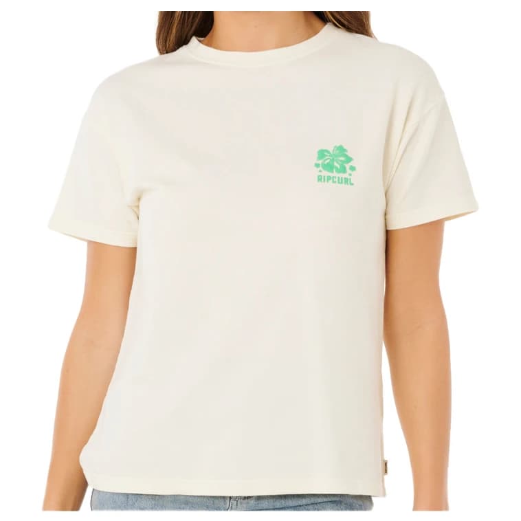 Дамска тениска Rip Curl Women's Surf Puff Party Pack Relaxed T-shirt - Bone