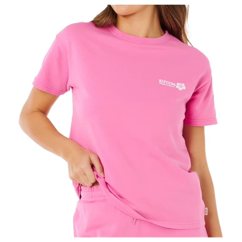 Дамска тениска Rip Curl Women's Surf Puff Party Pack Relaxed T-shirt - Super Pink