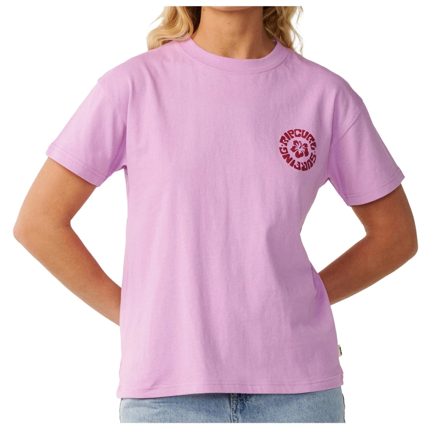 Дамска тениска Rip Curl Women's Surf Puff Party Pack Relaxed T-shirt - Bright Lilac