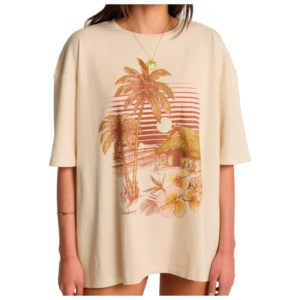 Дамска тениска Billabong Women's Will Find Me Here T-shirt - White Cap