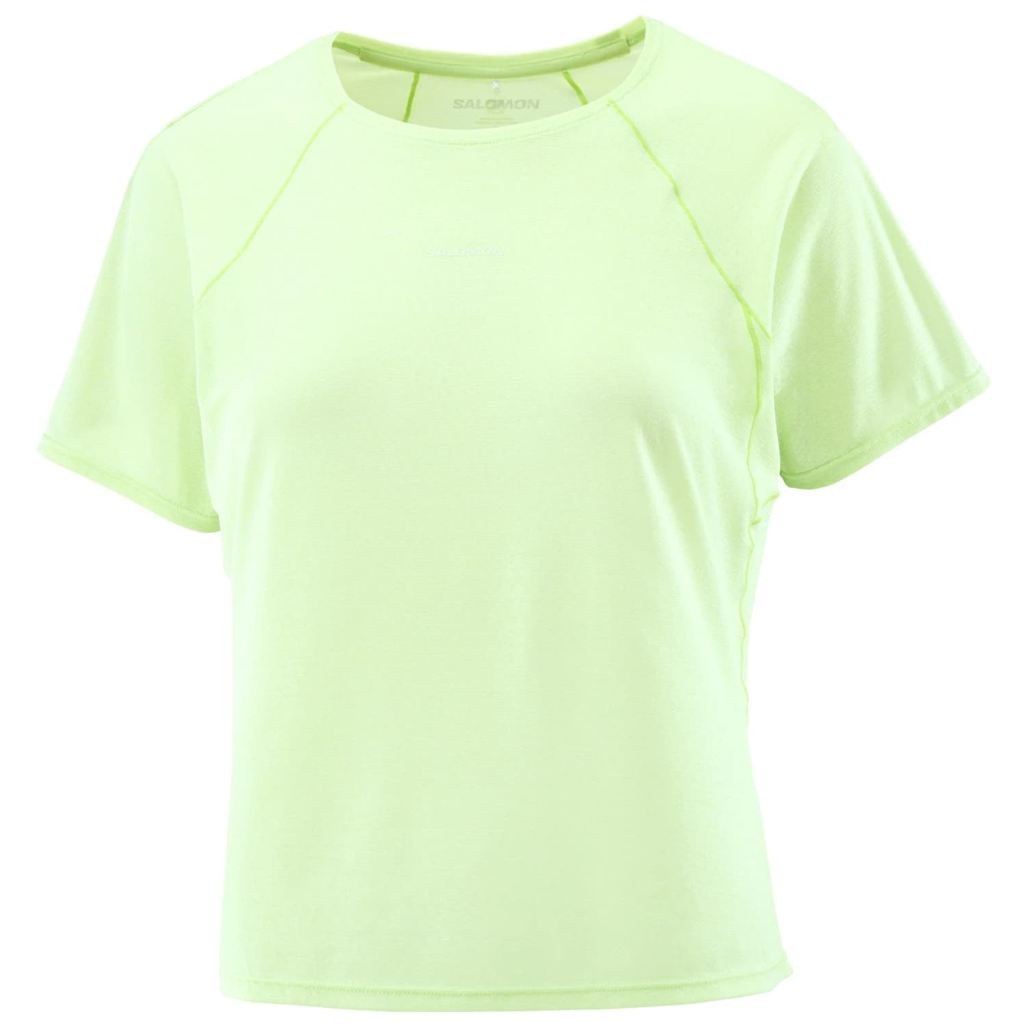 Дамска тениска Salomon Women's SHKout Air Cropp S/S Tee Running shirt - Butterfly