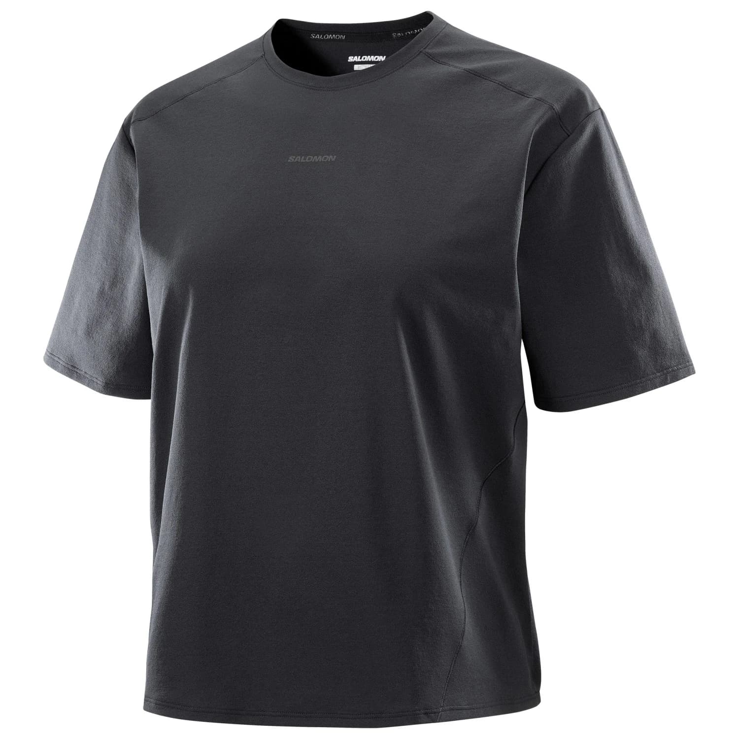 Дамска спортна тениска Salomon Women's Trackline S/S Tee Sport shirt - Deep Black