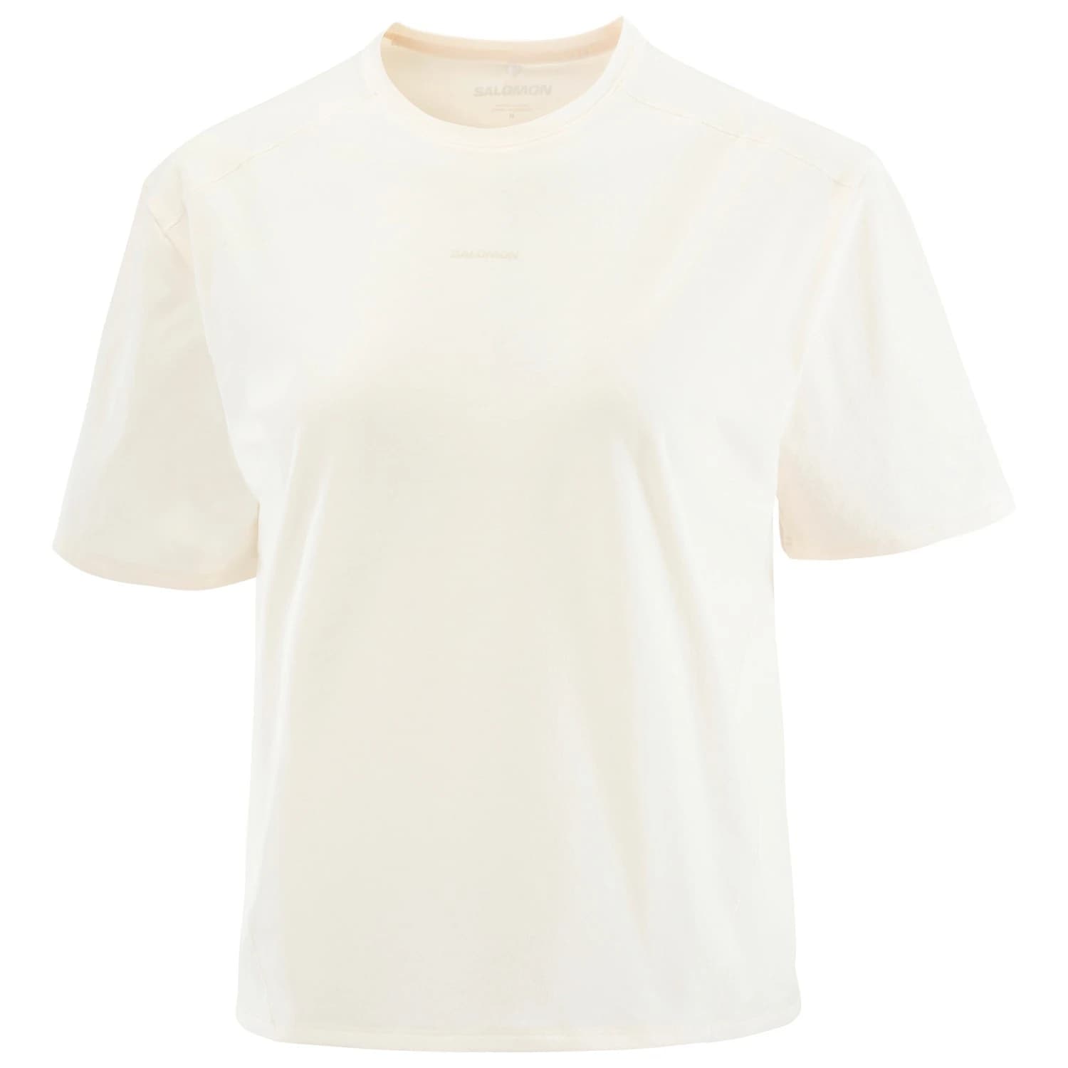 Дамска спортна тениска Salomon Women's Trackline S/S Tee Sport shirt - Whisper White