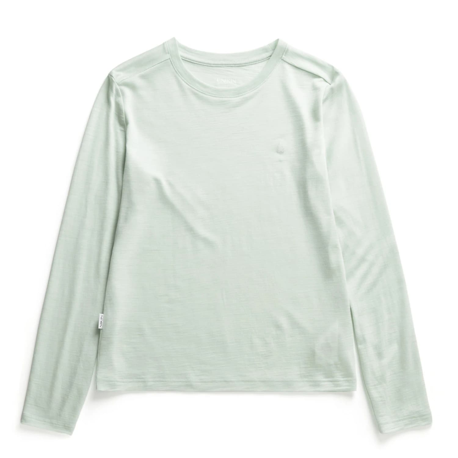 Дамска мериносова блуза NIKIN Women's TreeShirt Longsleeve Wool Slim Merino shirt - Fresh Mint