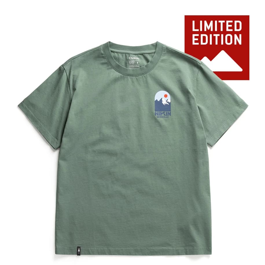 Дамска тениска NIKIN Women's TreeShirt Wanderlust Relaxed Exclusive T-shirt - Sage