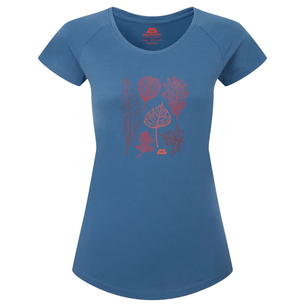 Дамска тениска Mountain Equipment Women's Leaf Tee T-shirt - Stellar Blue